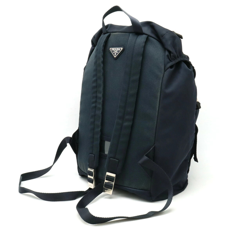 Prada Backpack Rucksack Daypack Canvas Navy Blue - Picture 2 of 8